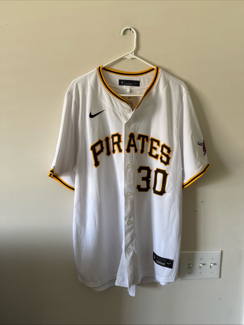 Men’s Nike Paul Skenes #30 Pittsburgh Pirates Home Limited MLB Jersey Sz XL RARE